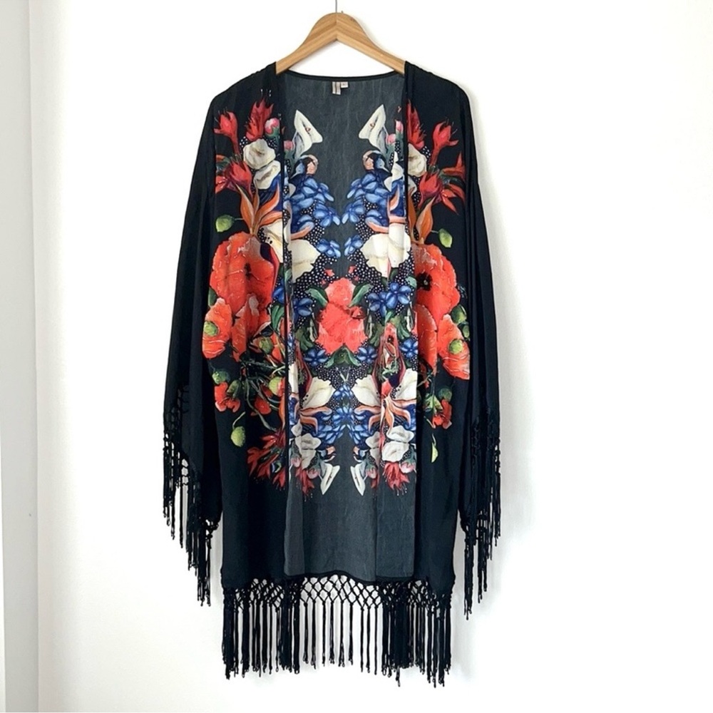 Anthropologie Floral Kimono NWOT - Picture 2 of 8